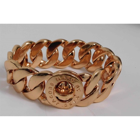 Marc by Marc Jacobs Rose Gold Link Turn Knob Bracelet‎ - Picture 1 of 4